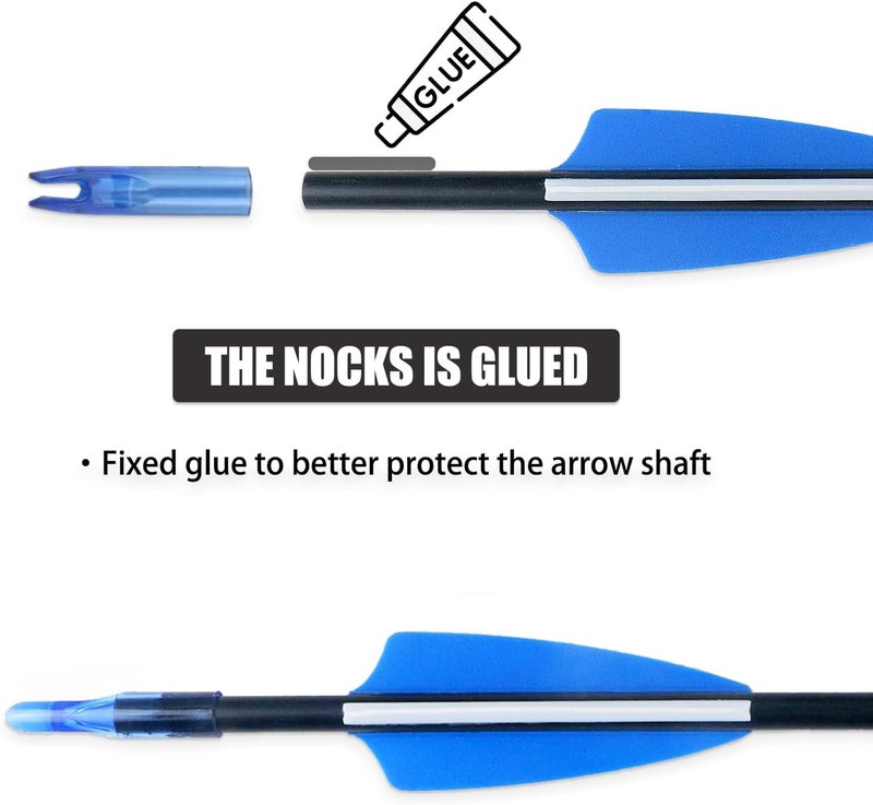 BOWSOUL 31“ Archery Arrows Training Practice Target Arrows for Kids Youth or Beginners Streamlined Points Durable Shaft on Recurve Bows Youth Bow and Longbows(Pack of 12) - Image 3